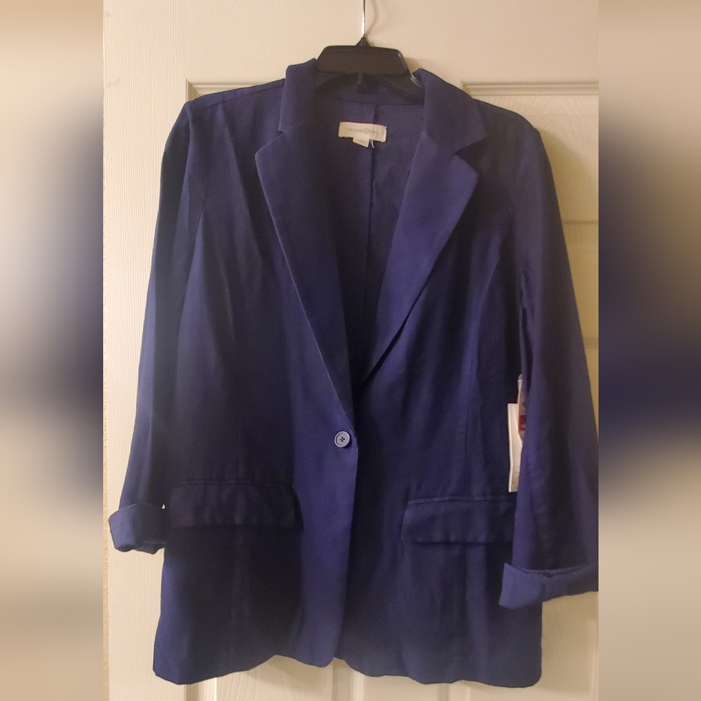 Treasure & Bond Navy boyfriend blazer